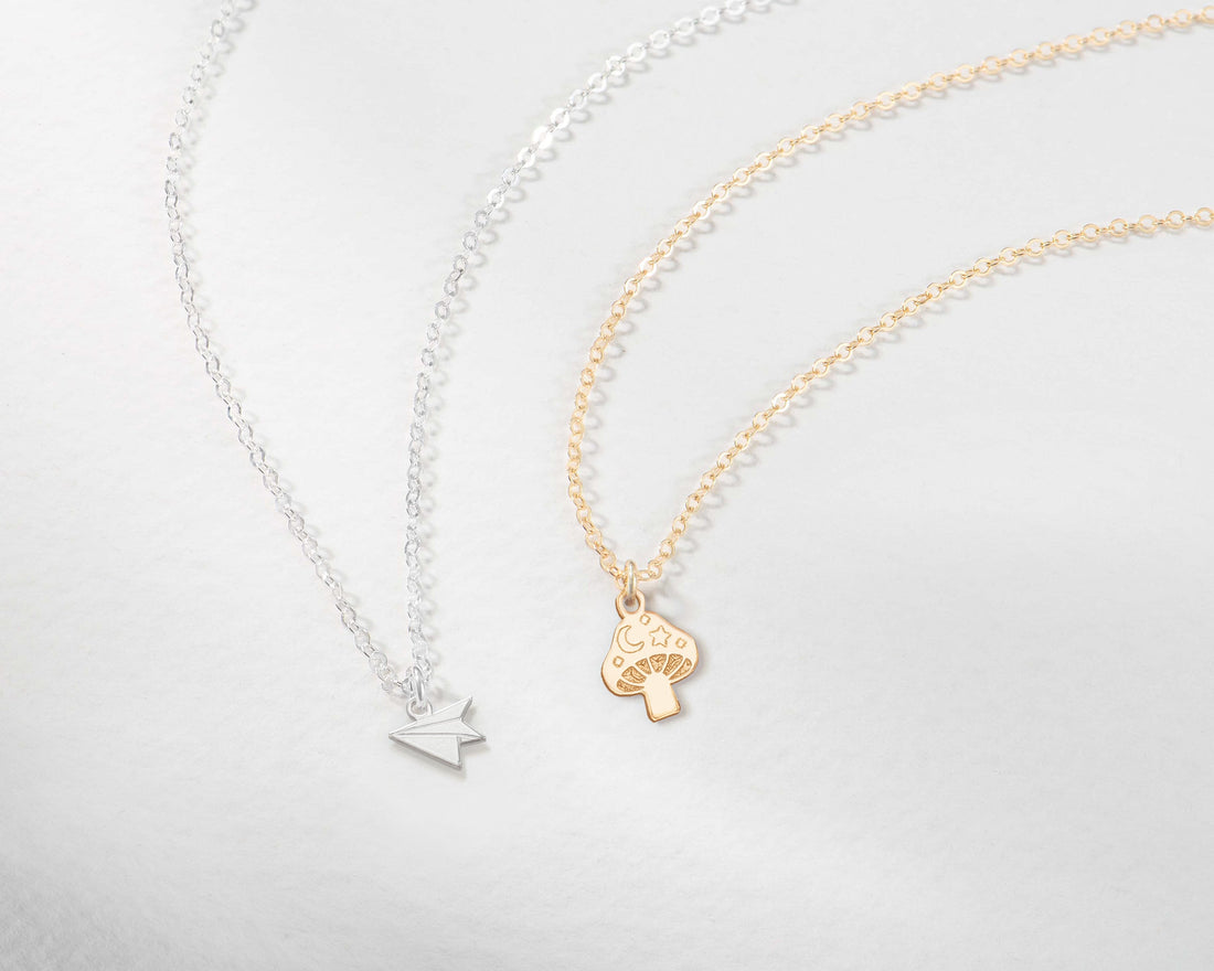Mushroom Charm Necklace