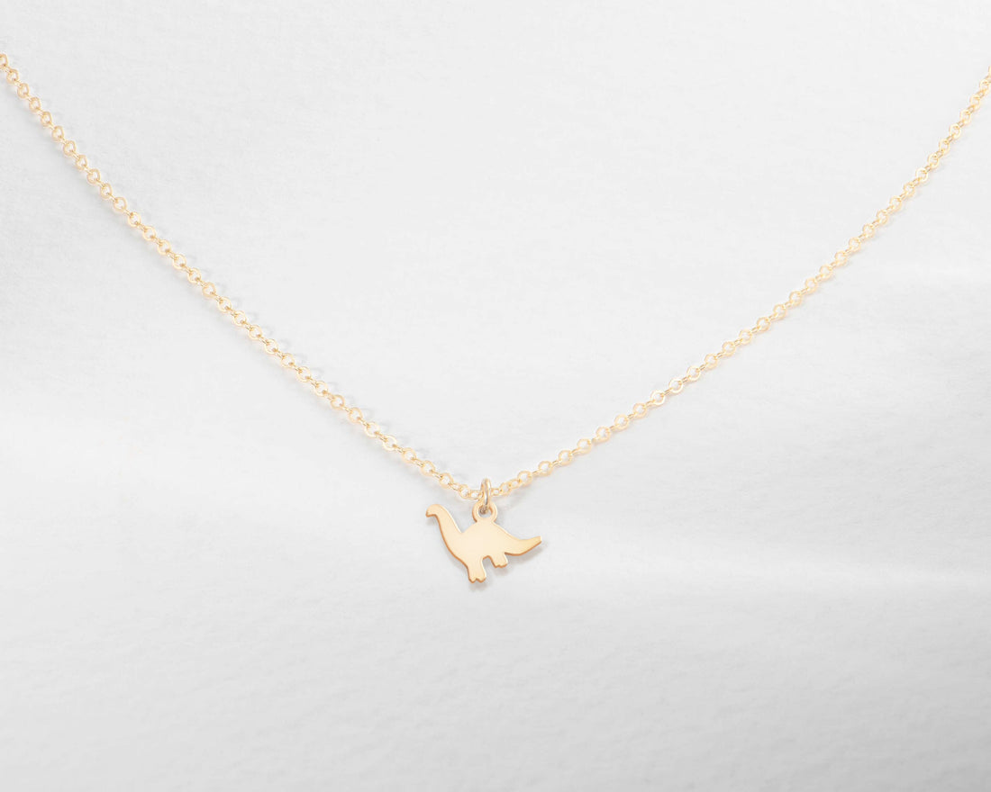 Mini Brachiosaurus Dino Necklace