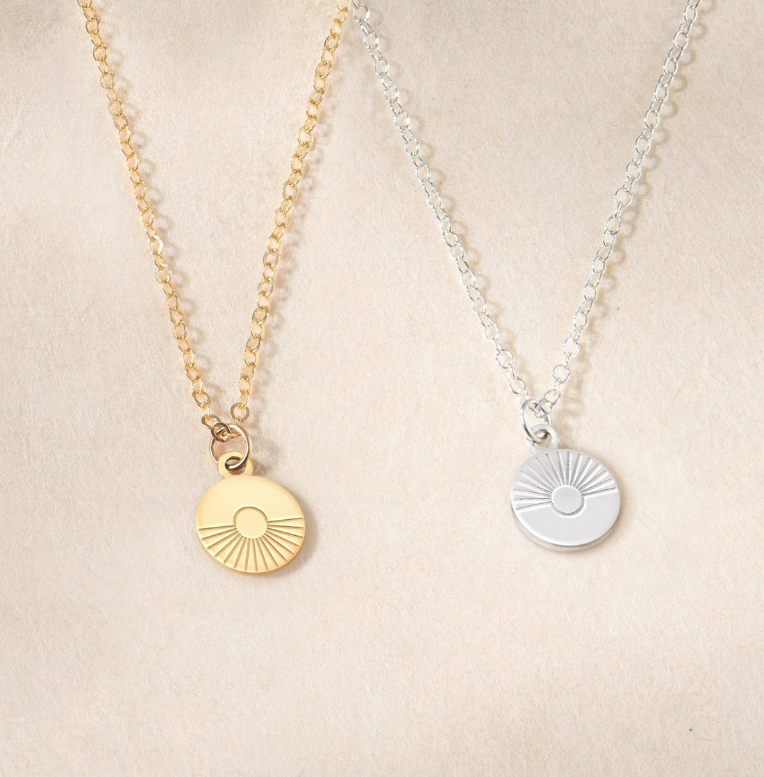 Sunset or Sunrise Charm Necklace