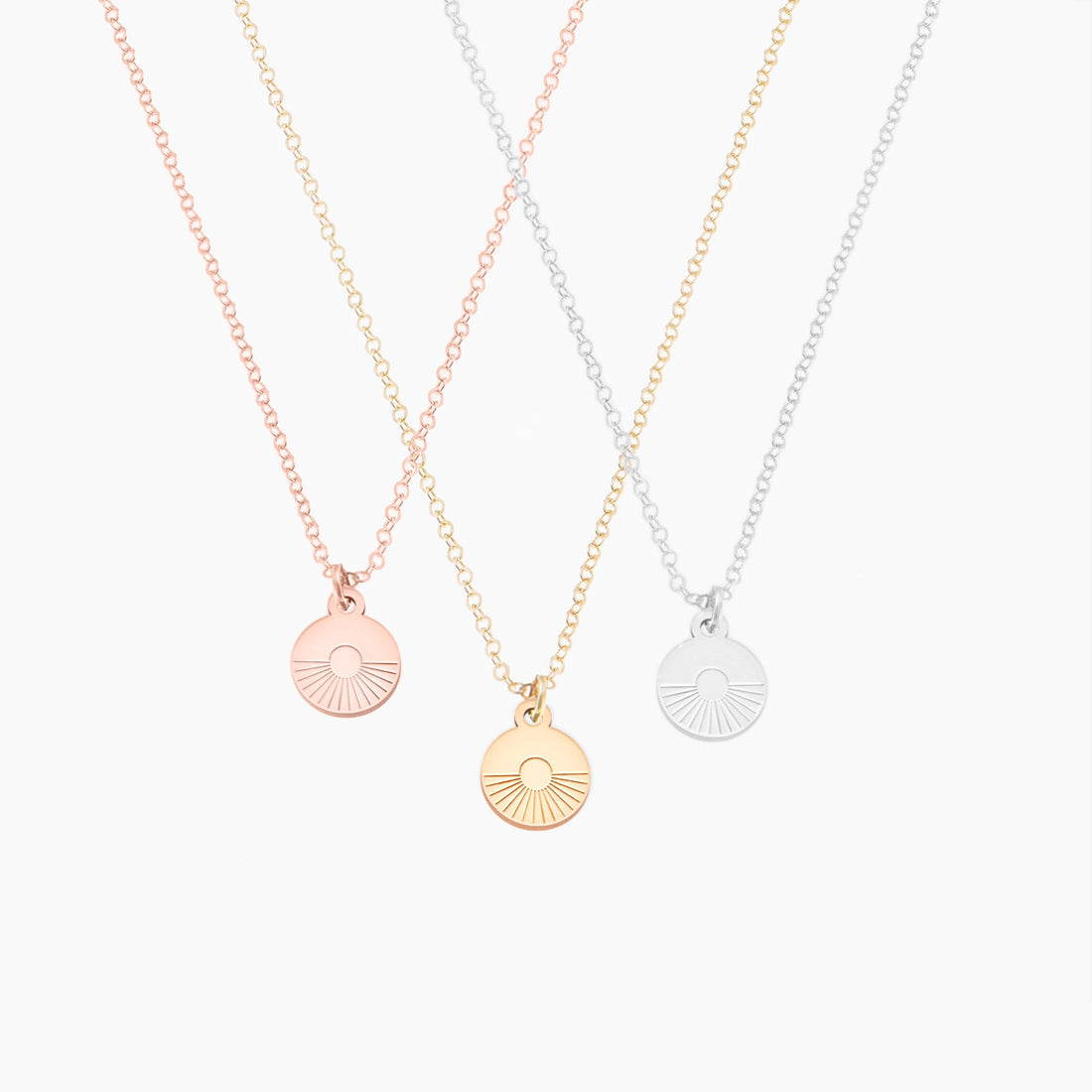 Sunset or Sunrise Charm Necklace