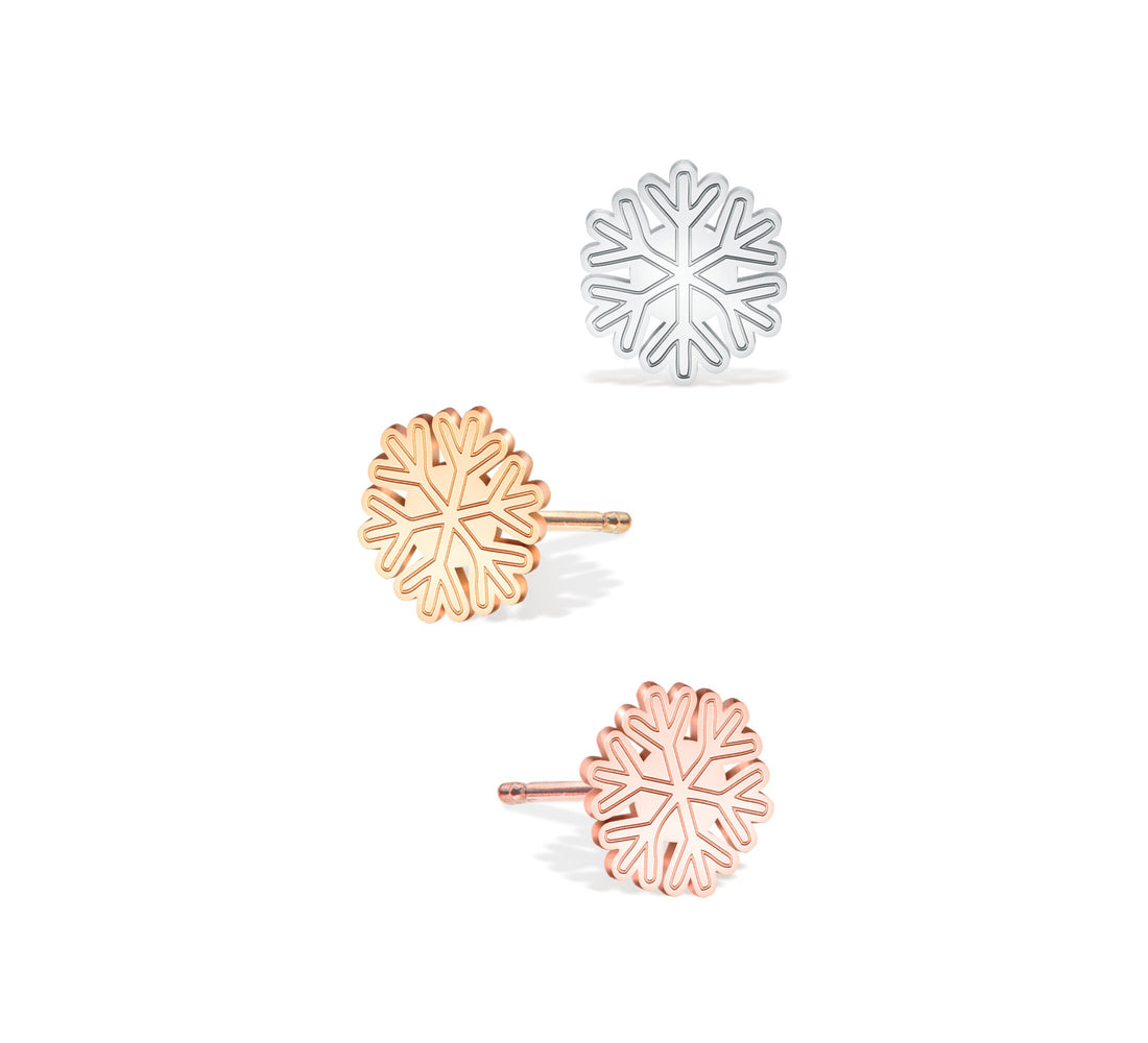 Snowflake Stud Earrings