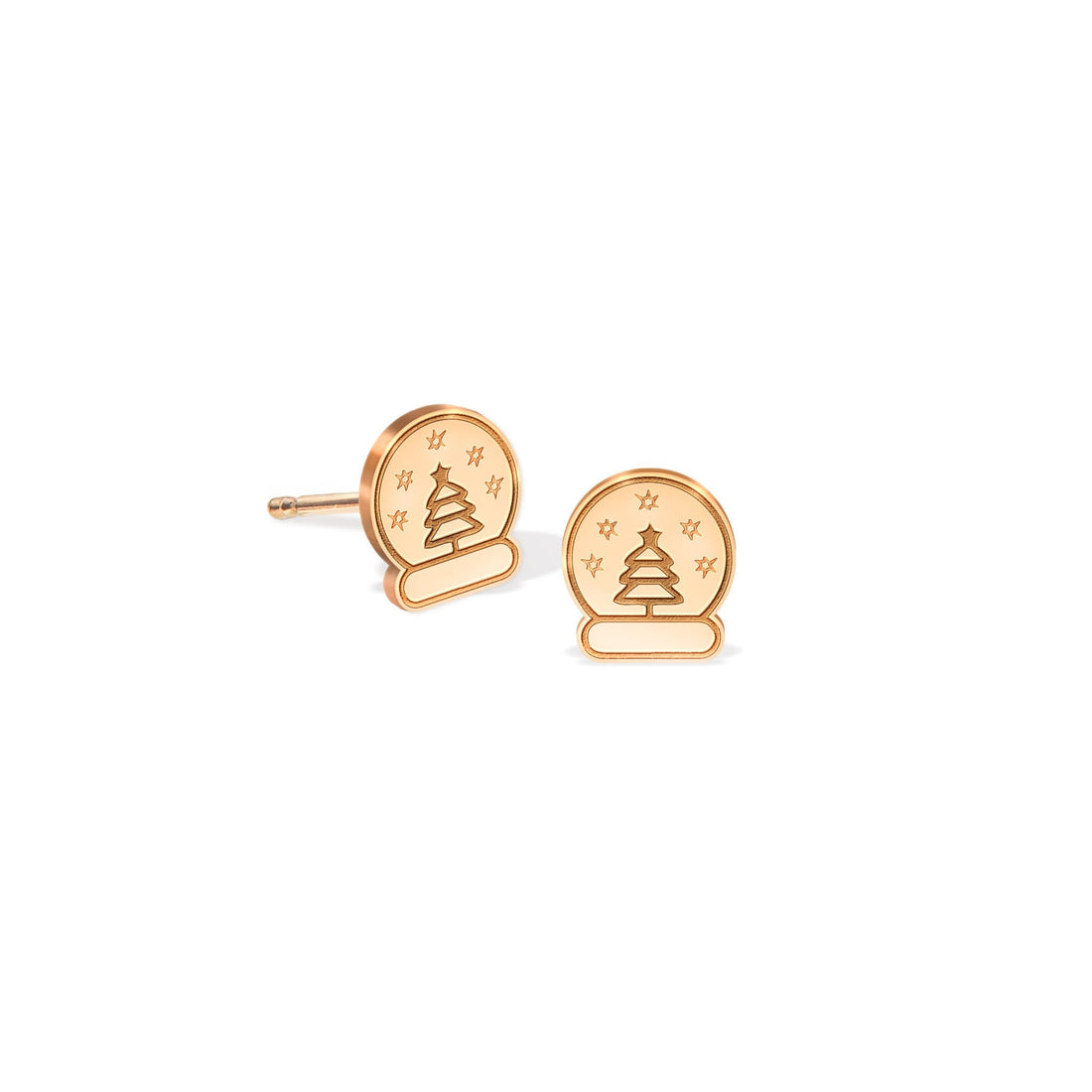 Snow Globe Stud Earrings