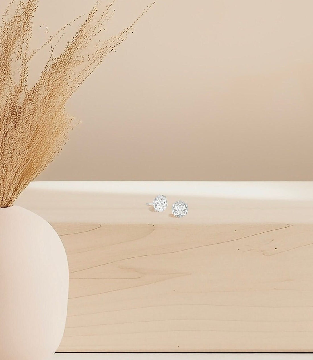 Snowflake Stud Earrings