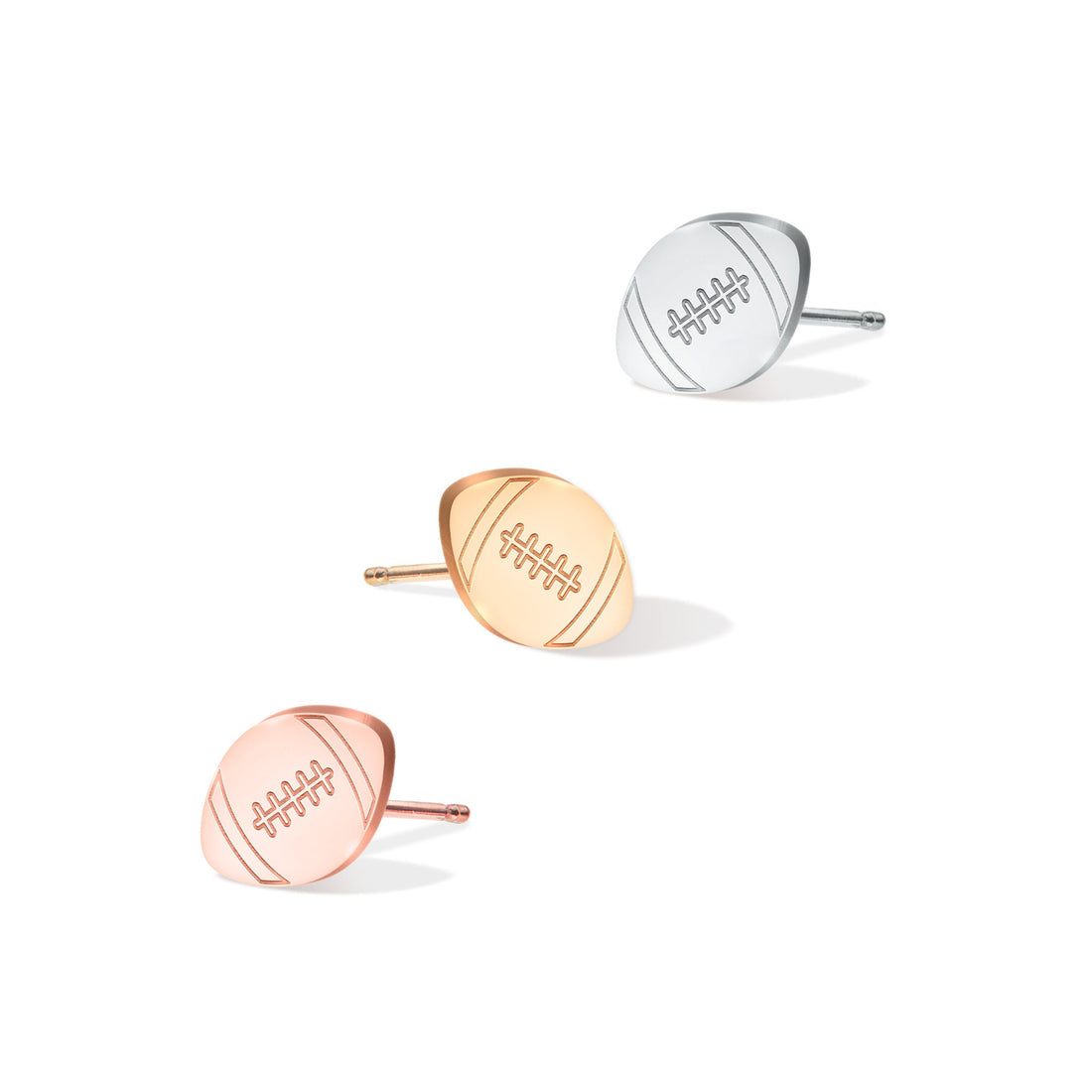 Football Stud Earrings