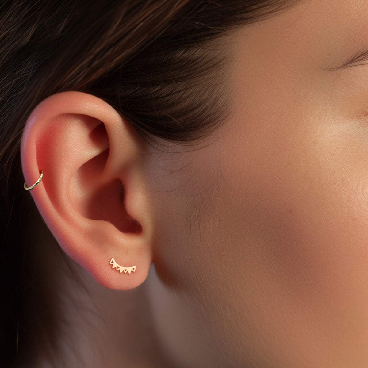 Sun Ray Stud Earrings