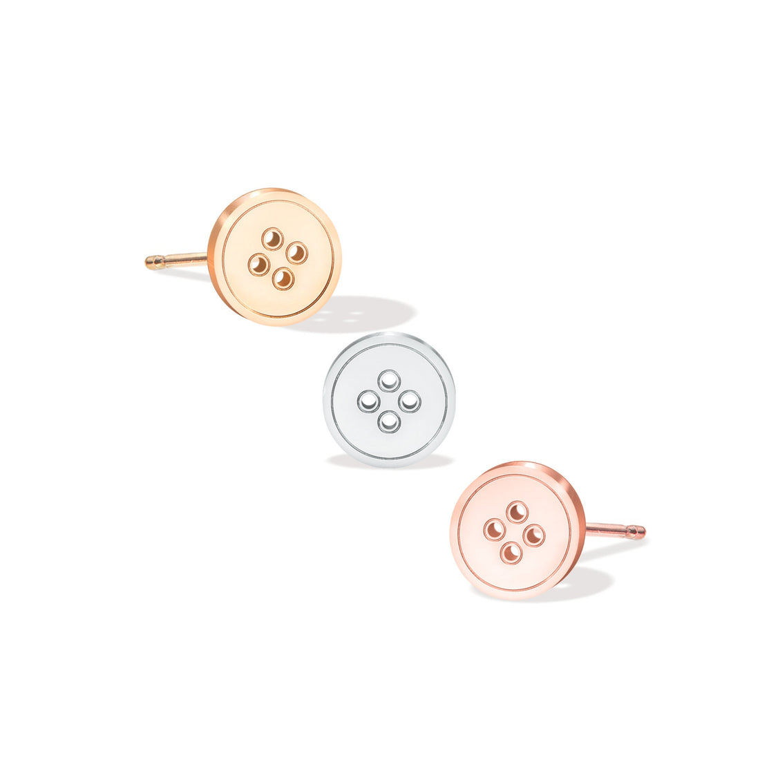 Button Stud Earrings