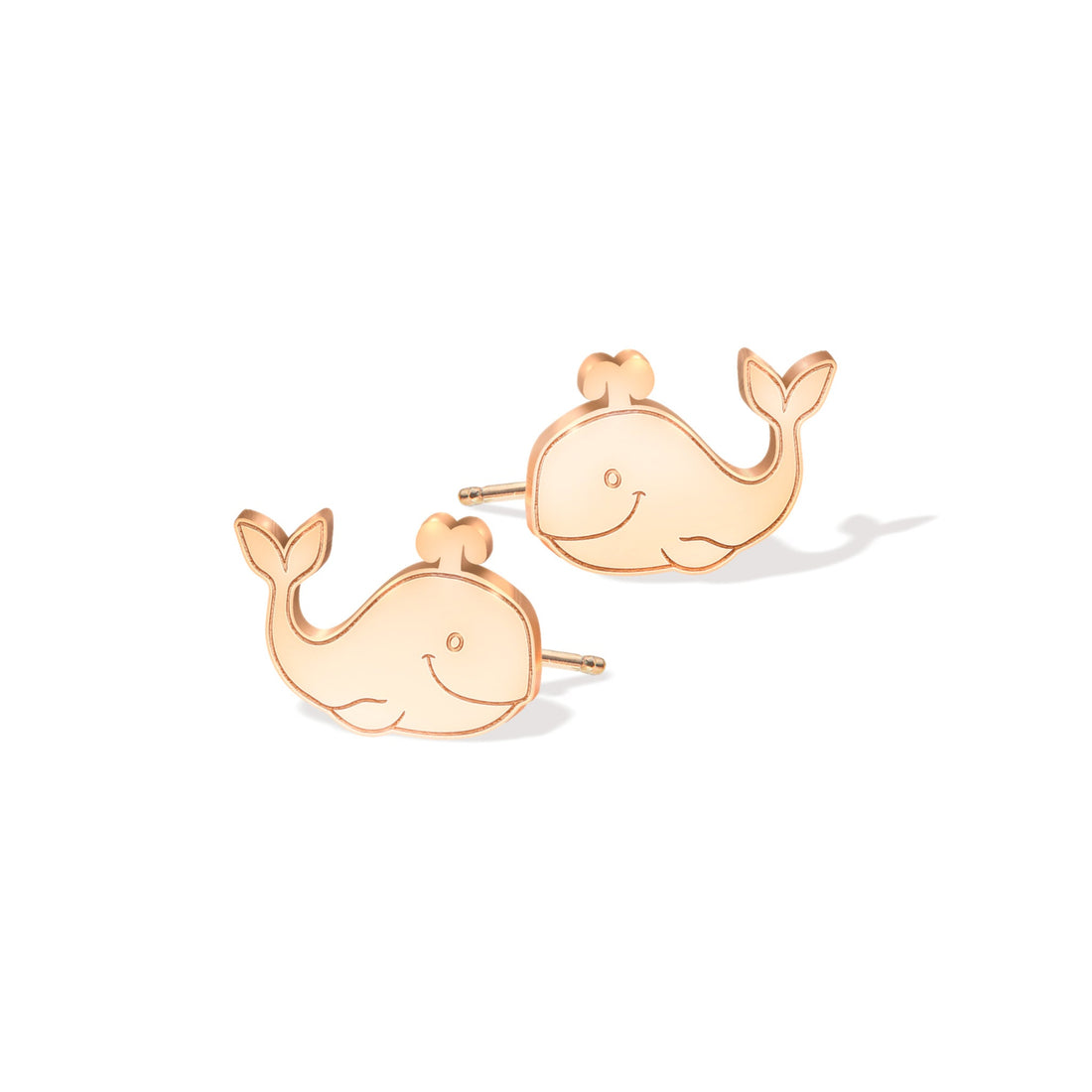 Happy Whale Stud Earrings