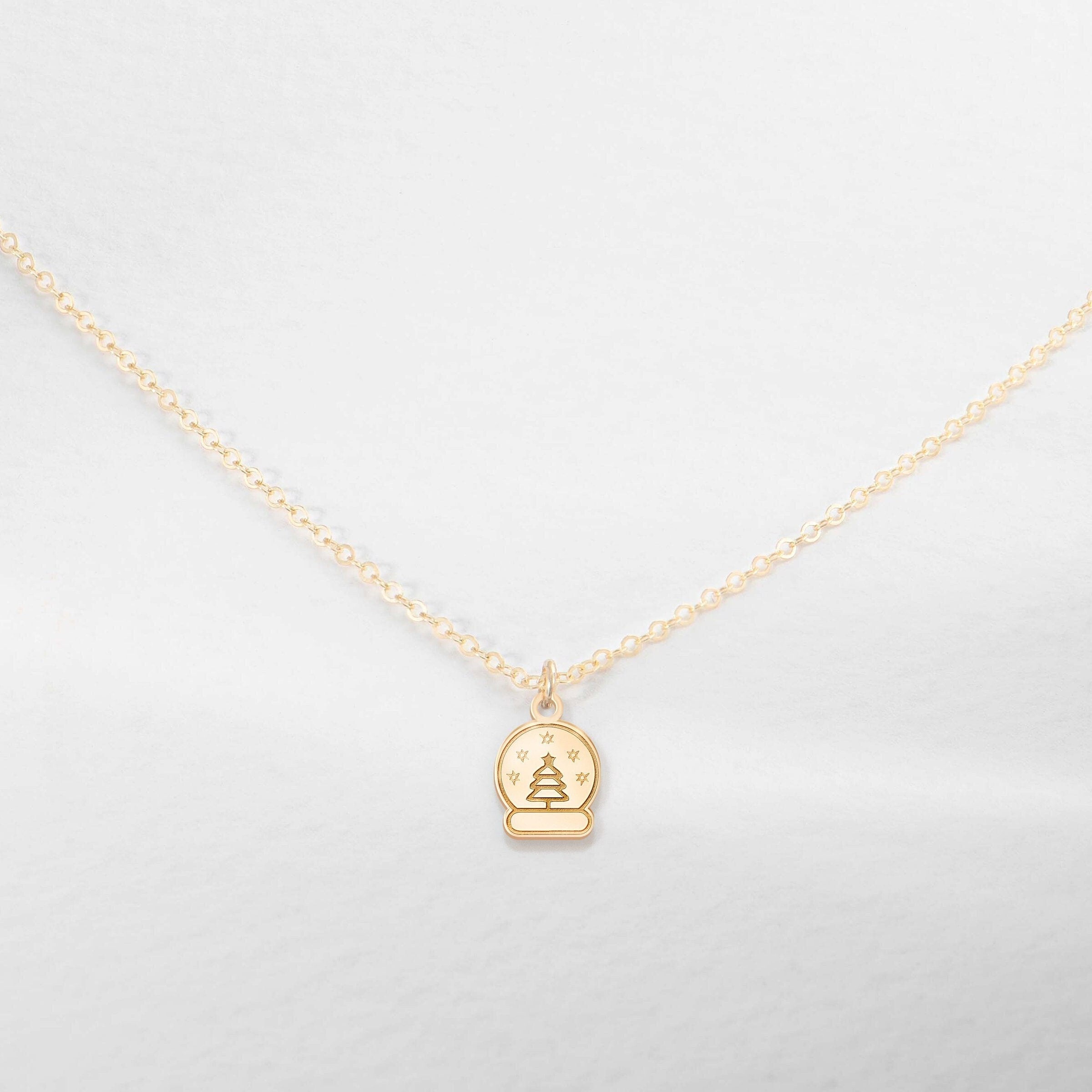 Christmas Snow Globe Necklace