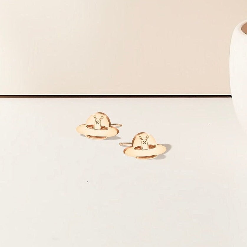 Alien UFO Spaceship Earrings