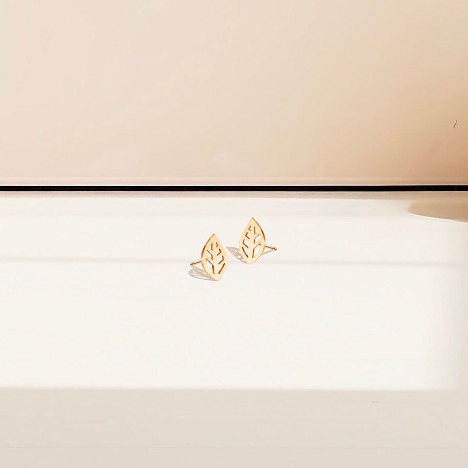 Leaf Stud Earrings