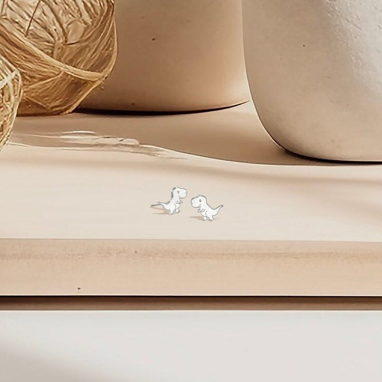 Cute T-Rex Stud Earrings