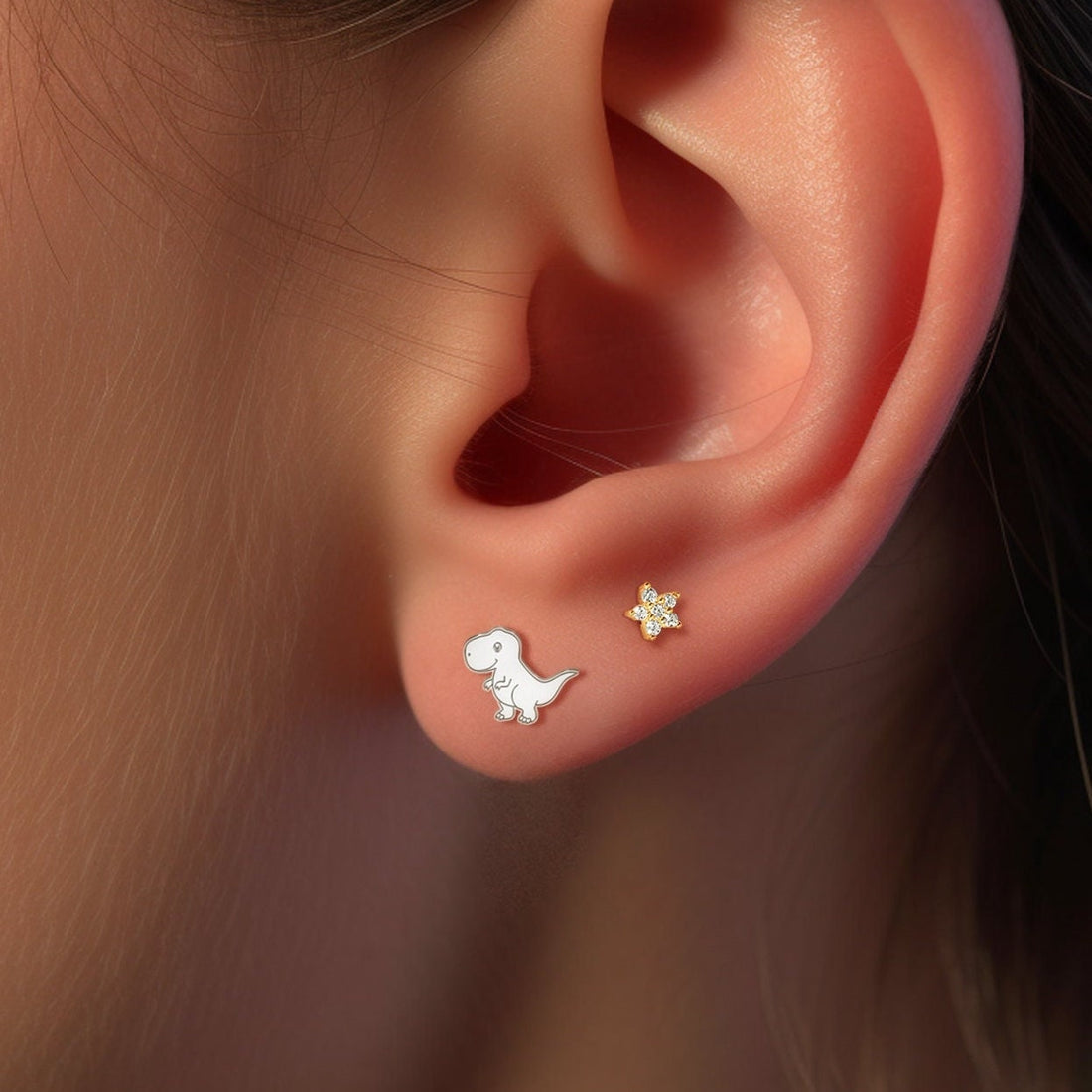 Cute T-Rex Stud Earrings
