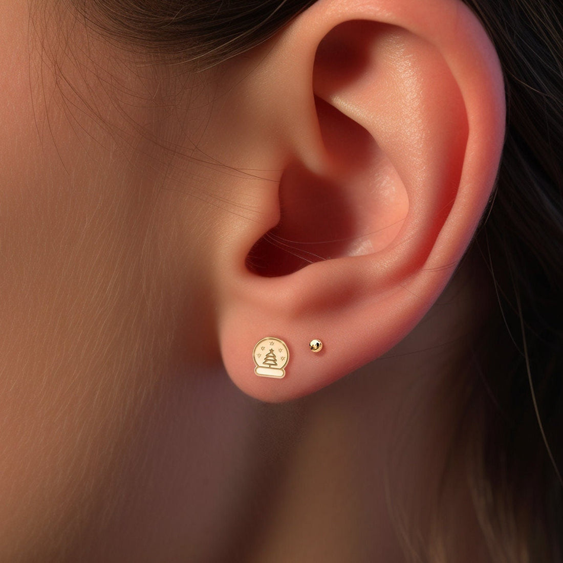 Snow globe Earrings