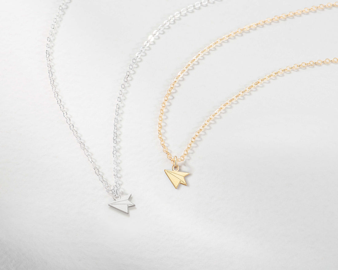 Paper Plane Necklace