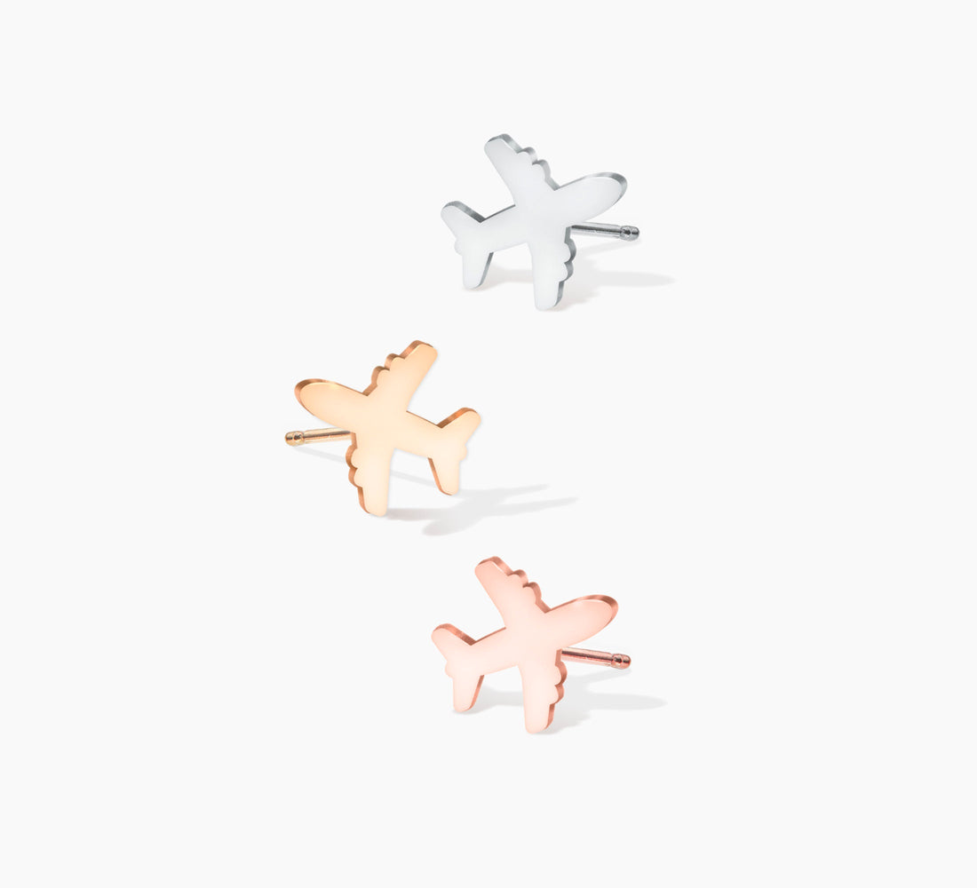 Airplane Stud Earrings