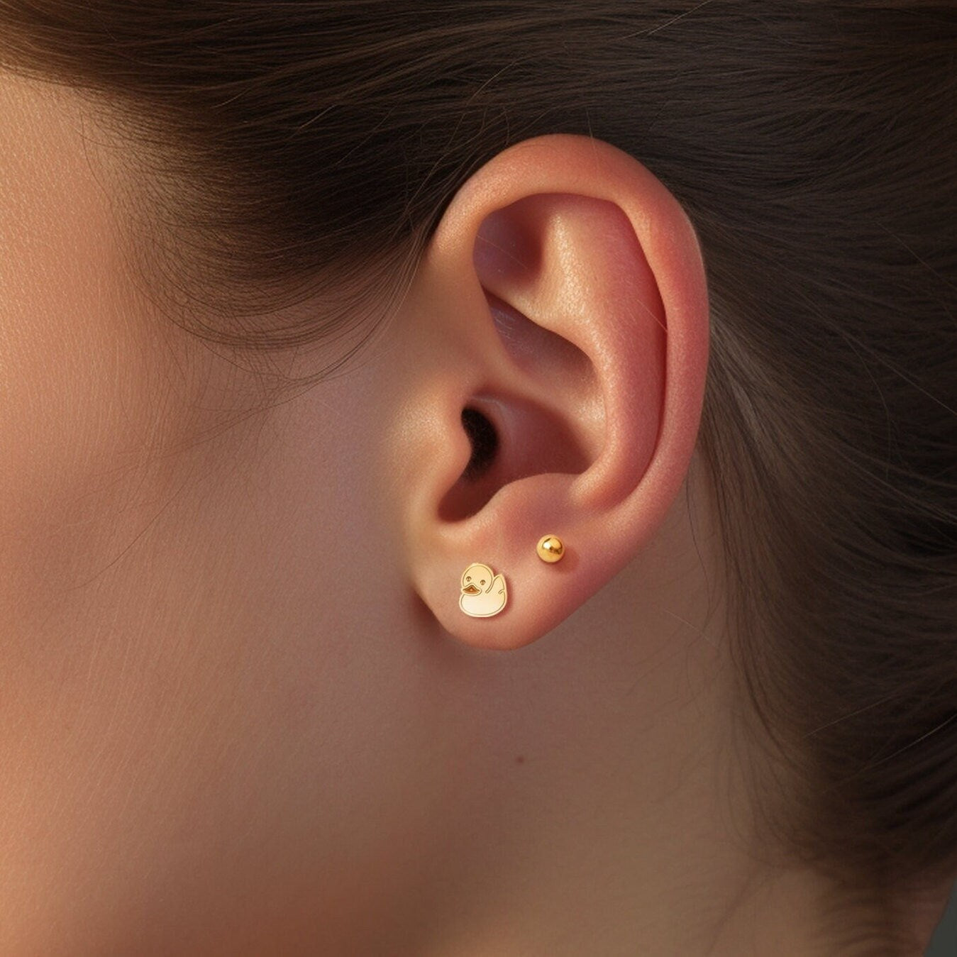 Duck Stud Earrings