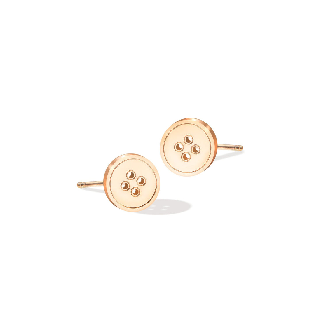 Button Stud Earrings