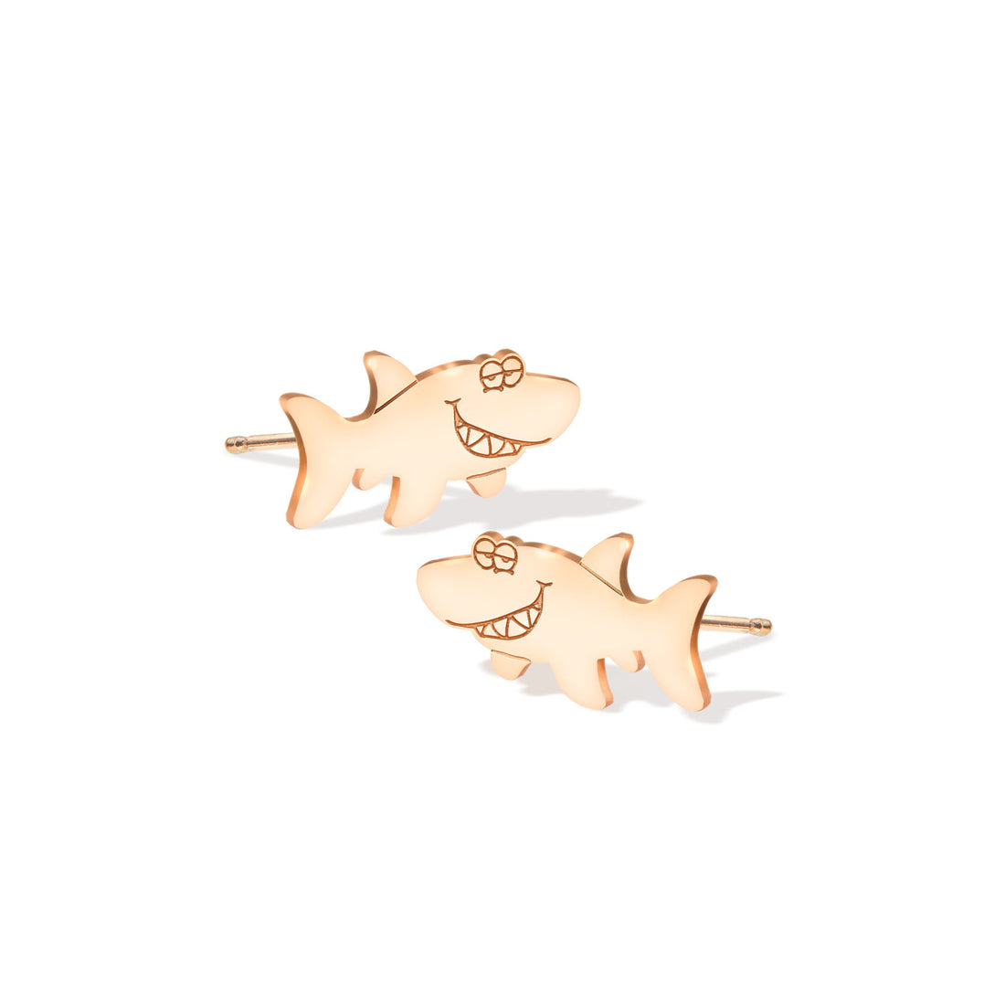 Grinning Shark Stud Earrings