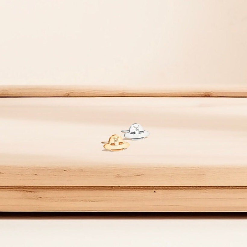 Alien UFO Spaceship Earrings
