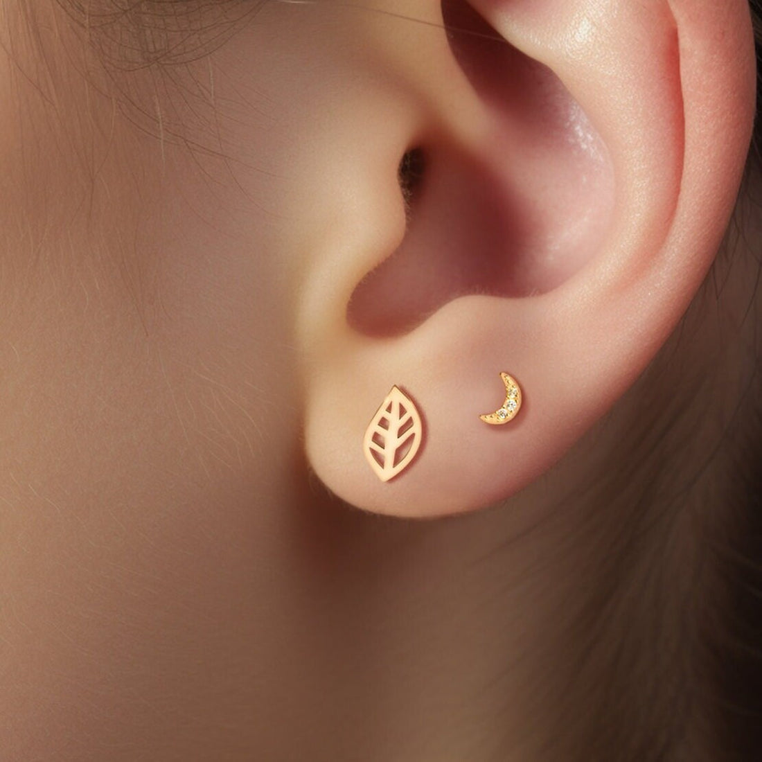 Leaf Stud Earrings