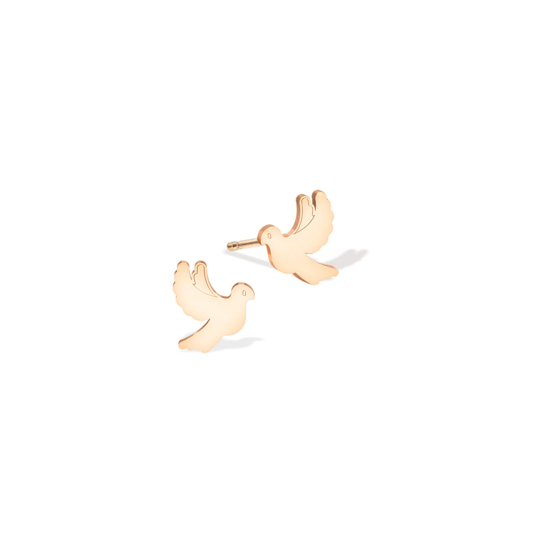 Flying Dove Stud Earrings