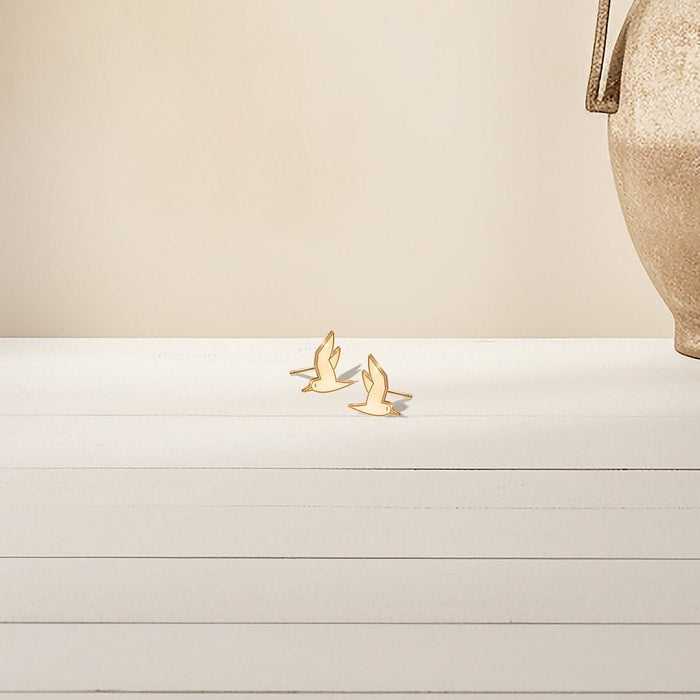 Seagull Earrings Dainty
