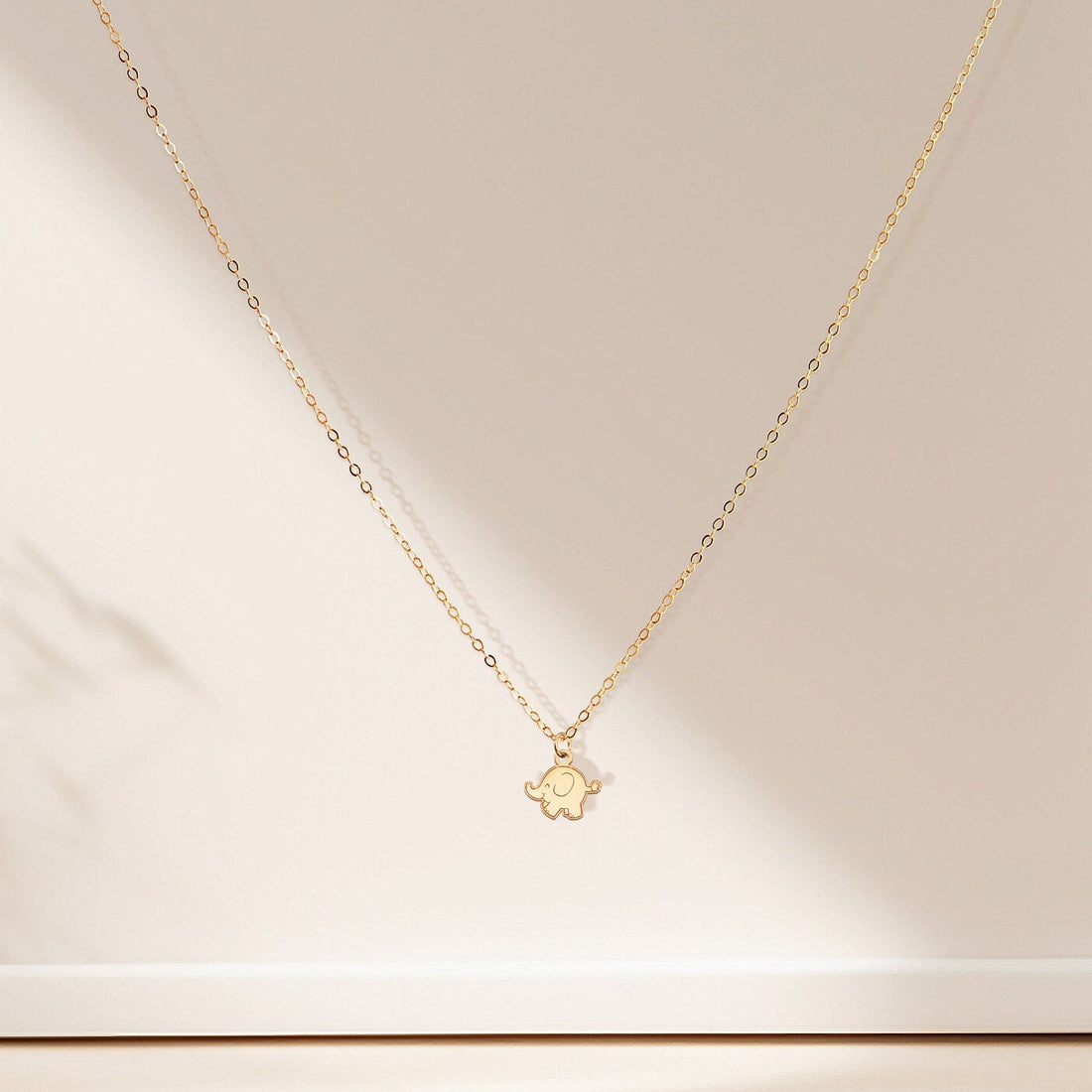 Cute Elephant Pendant Necklace
