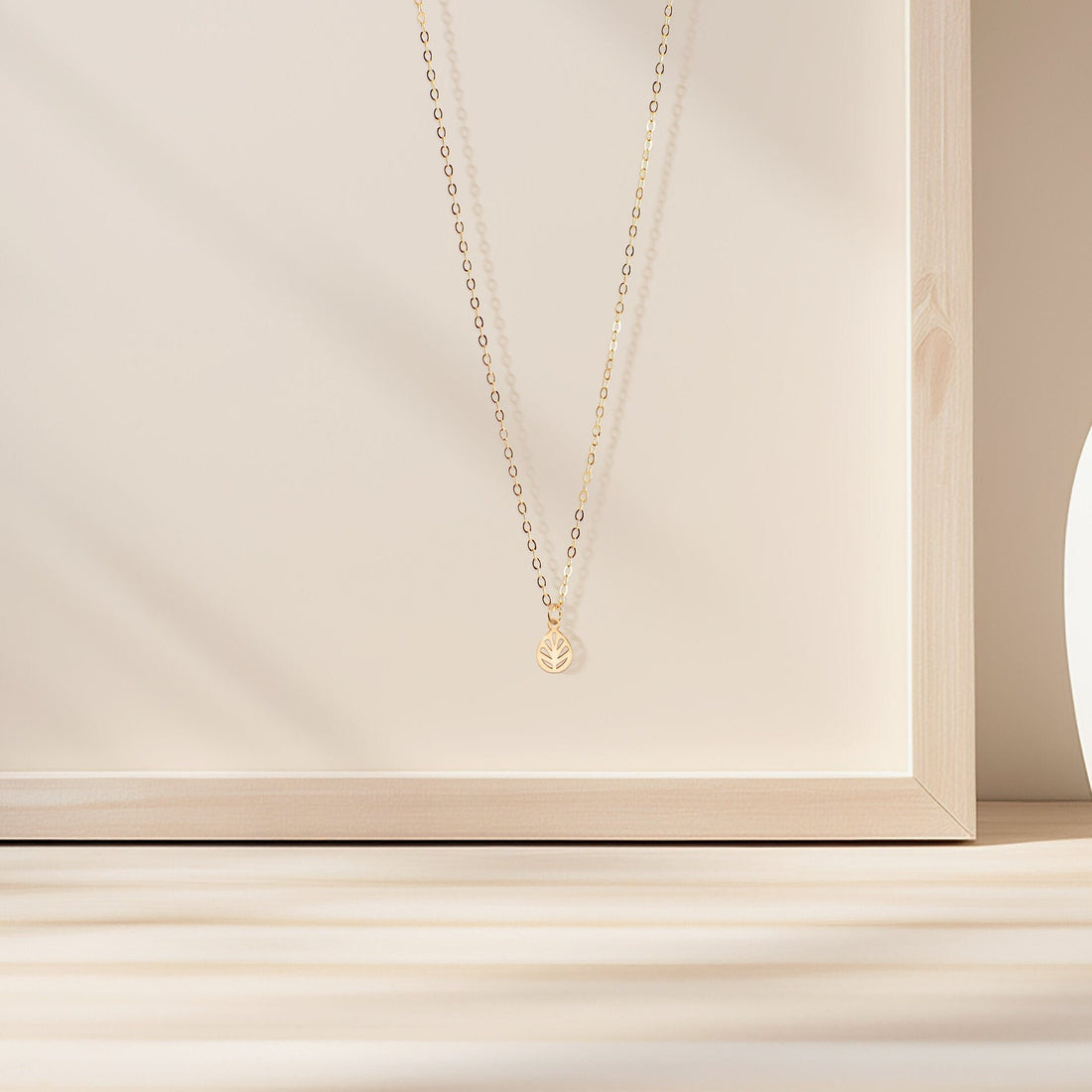 Teardrop Leaf Necklace