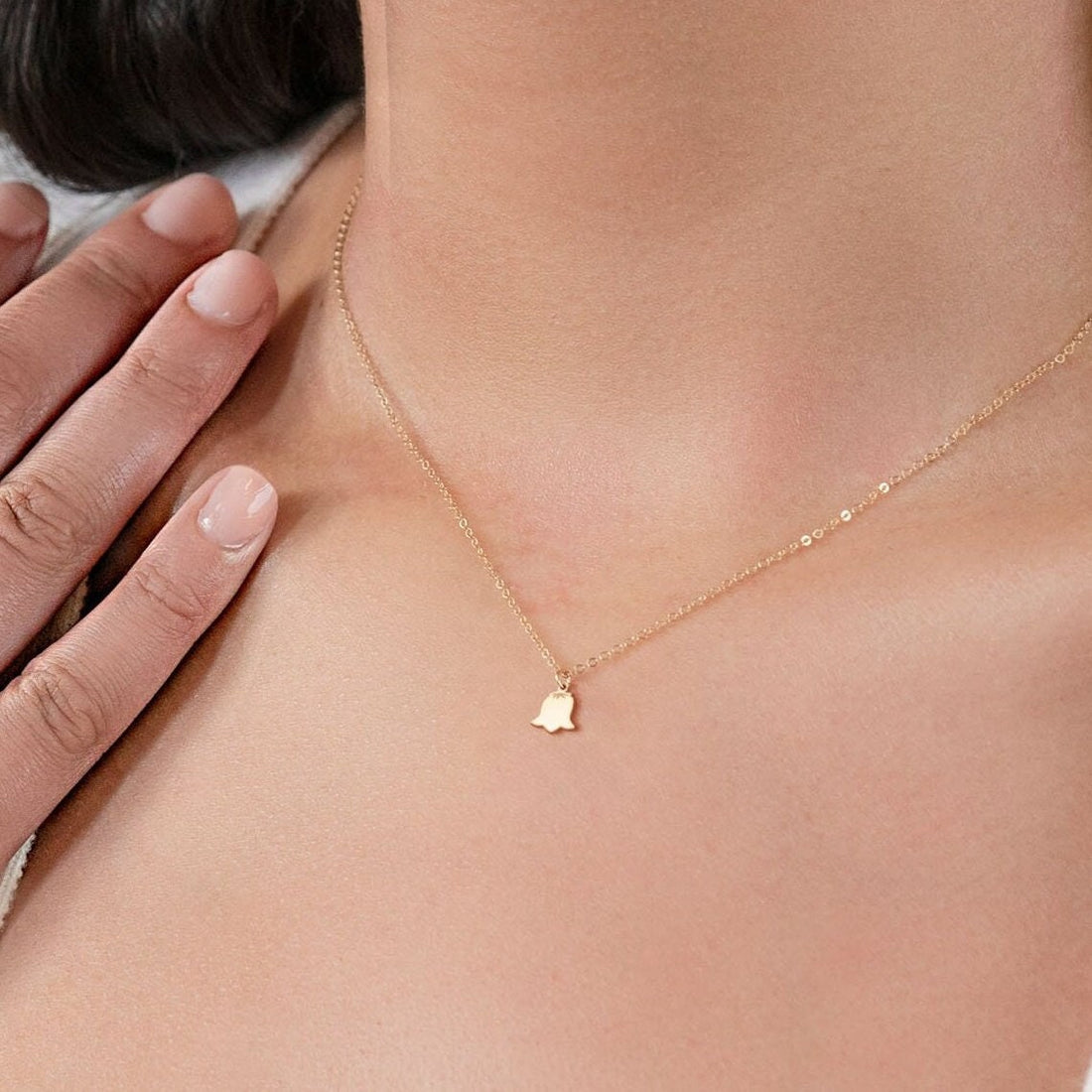 Bell Flower Pendant Necklace