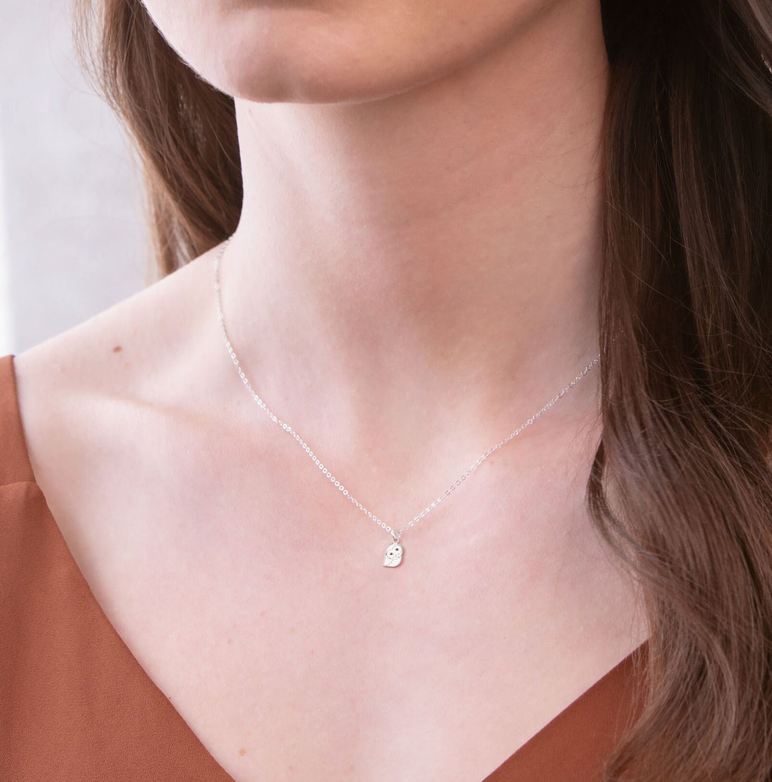 Owl Necklace Whimsical