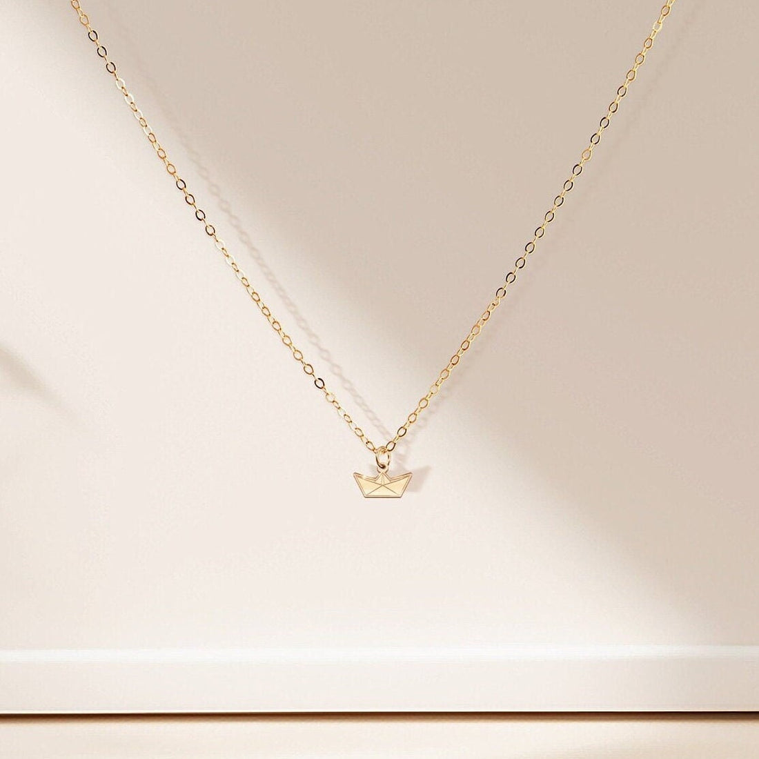 Paper Boat Necklace