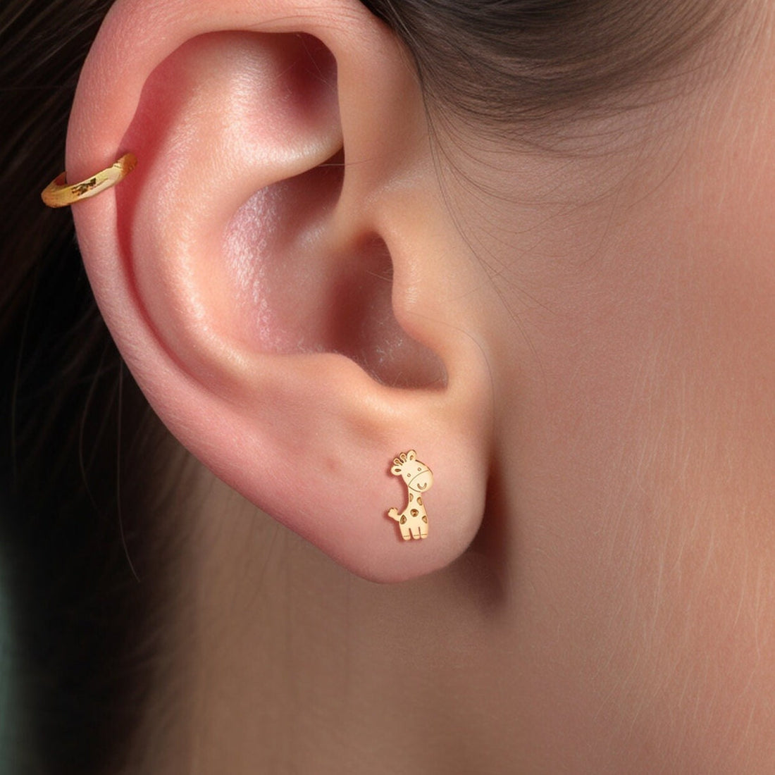 Giraffe Stud Earrings