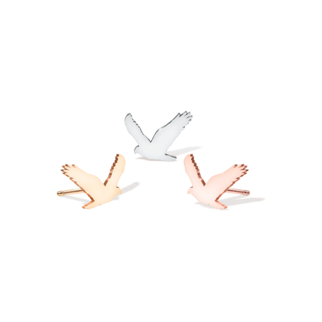 Hawk Charm Stud Earrings