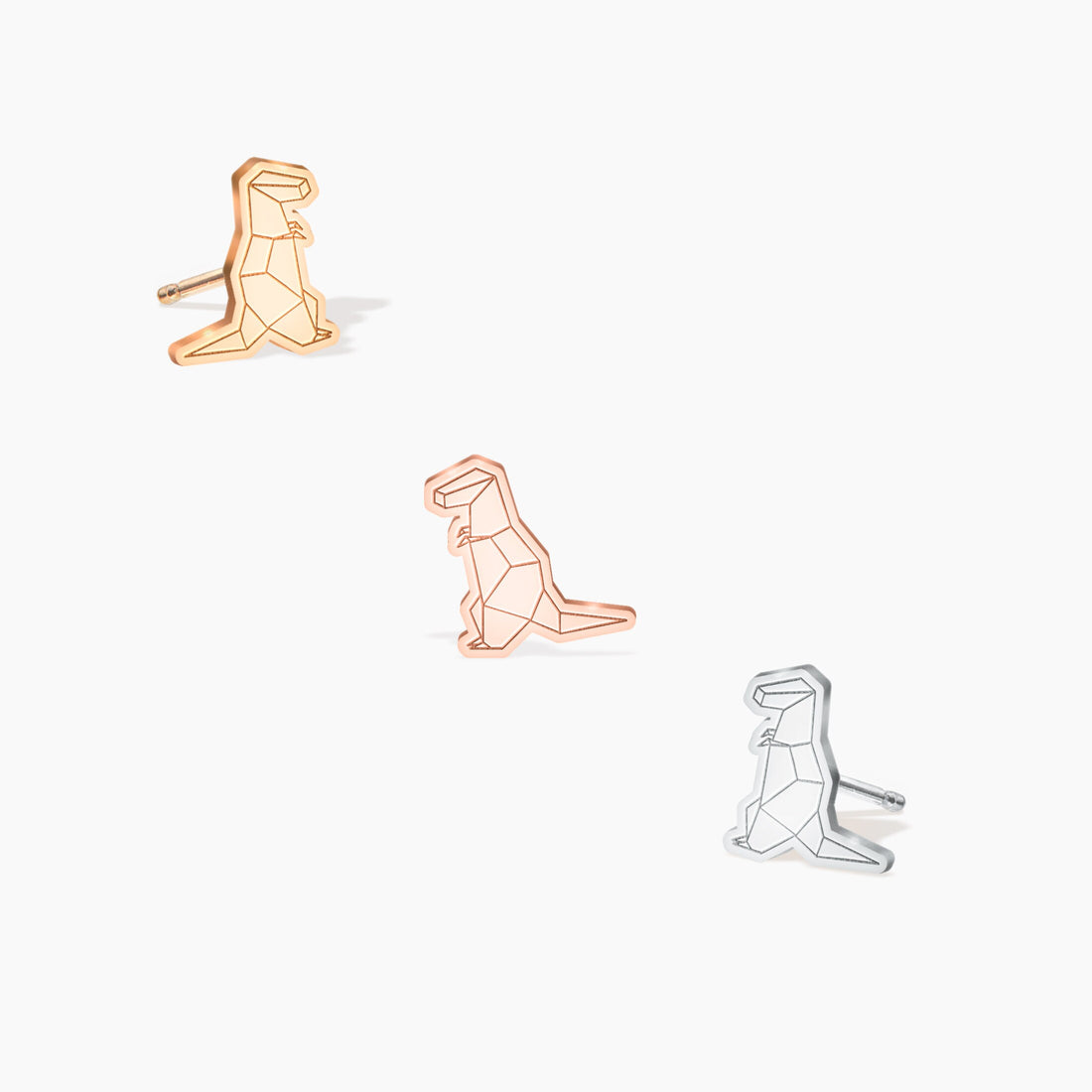 T-Rex Origami Earring