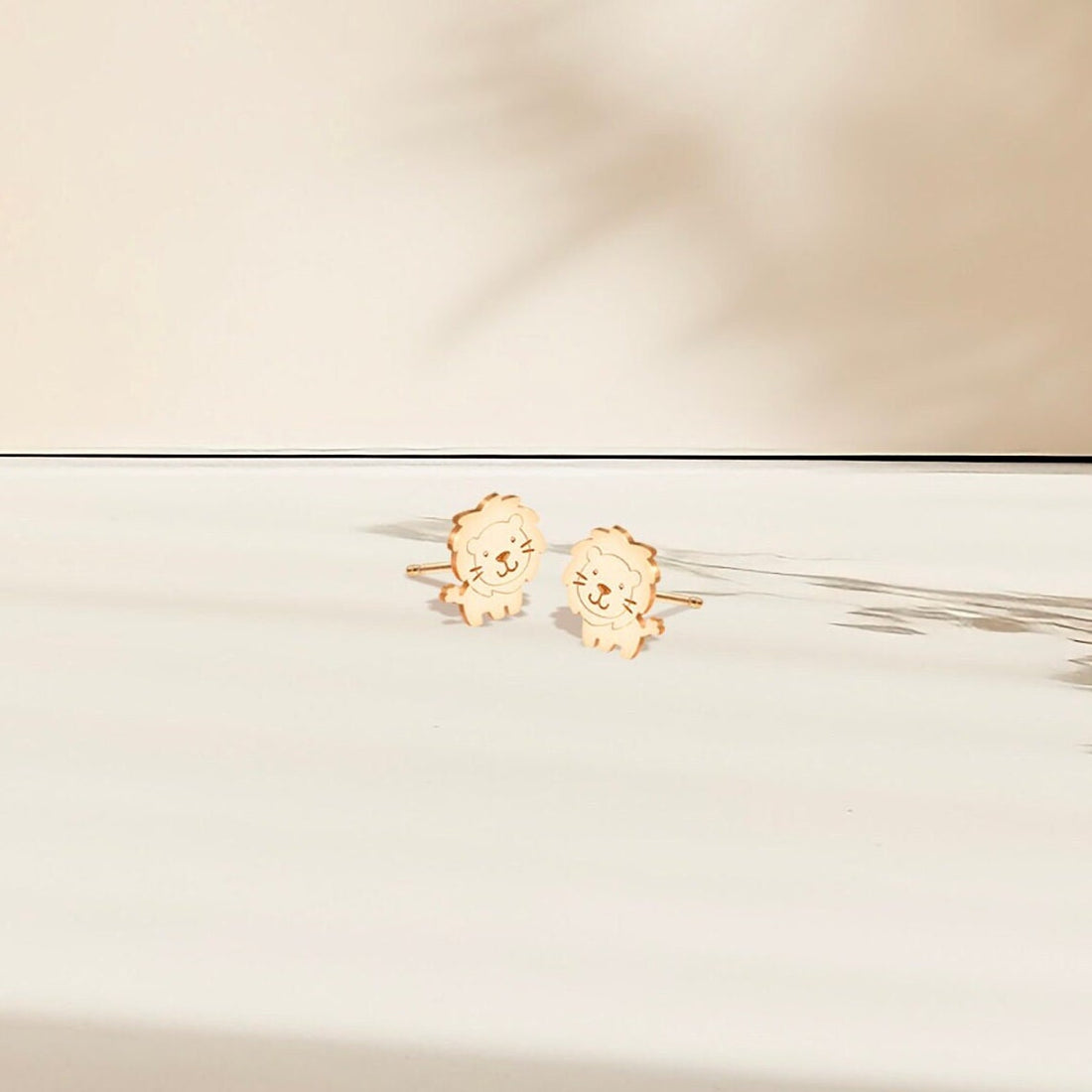 Lion Earrings Dainty