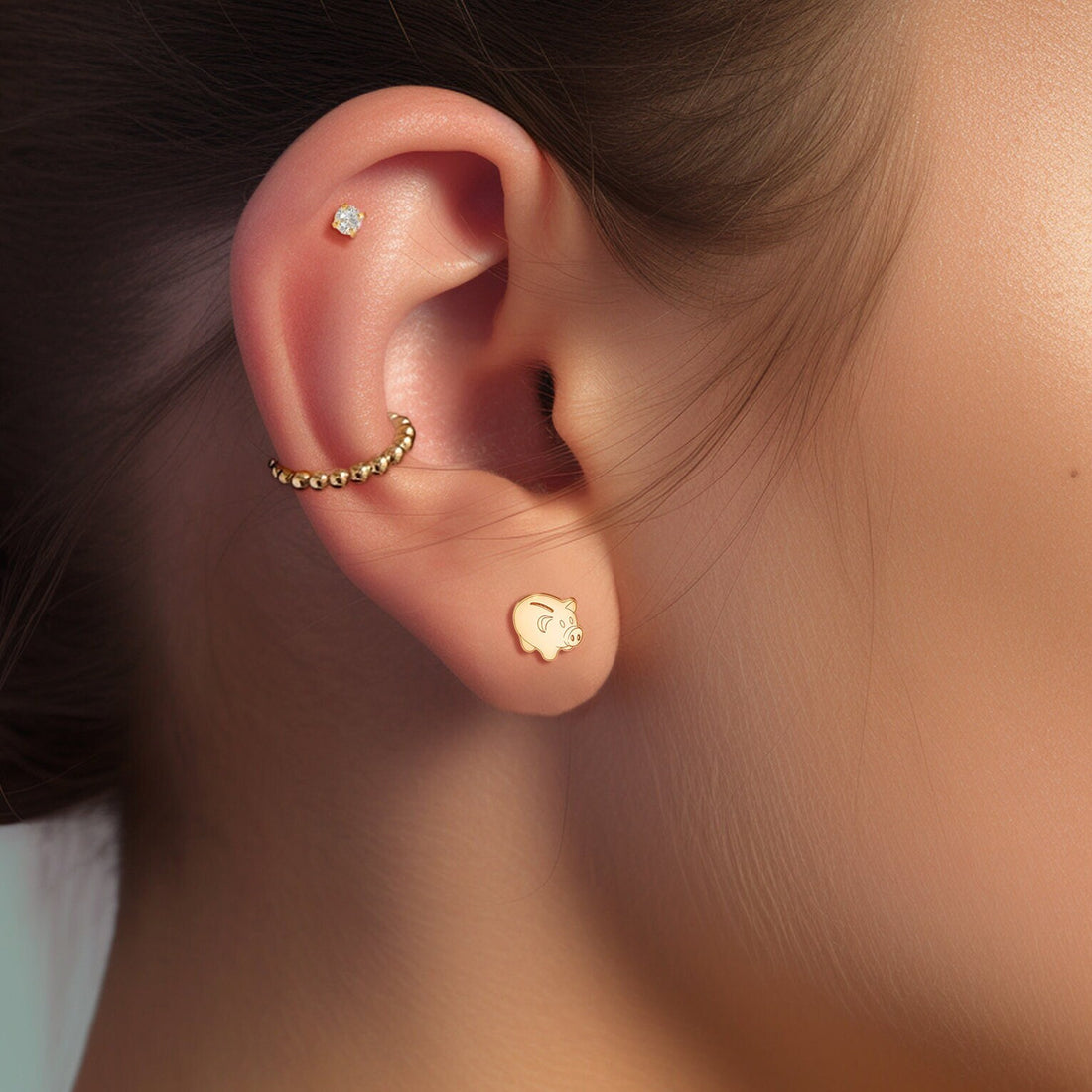 Piggy Bank Earrings