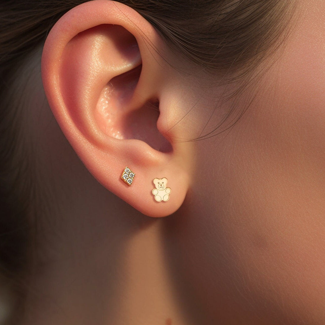 Teddy Bear Earrings