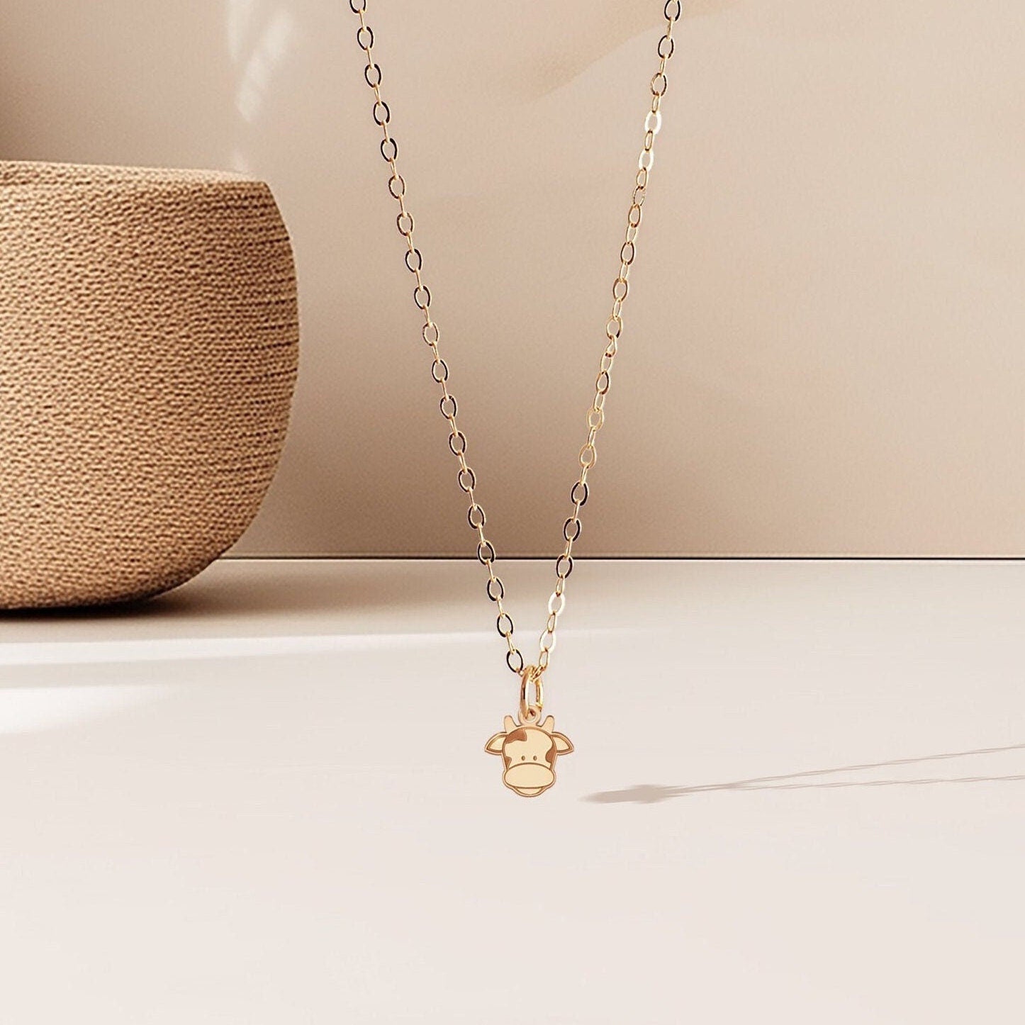 Cow Pendant Necklace