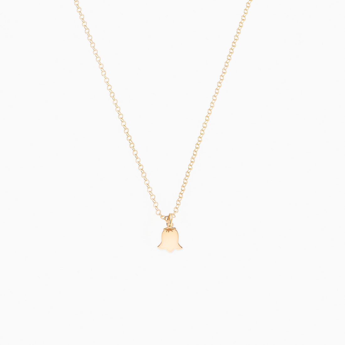 Bell Flower Pendant Necklace