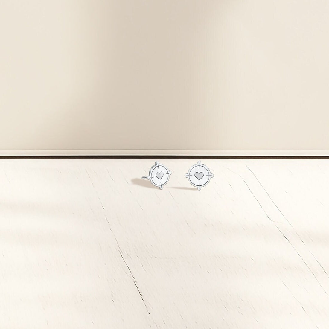 Heart Target Earrings
