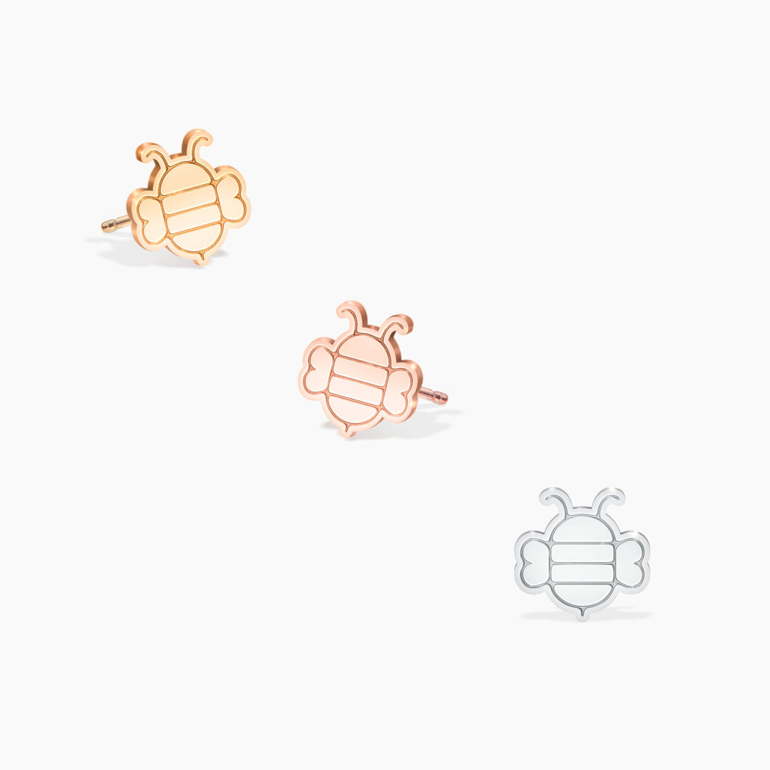 Oval Bee Earrings