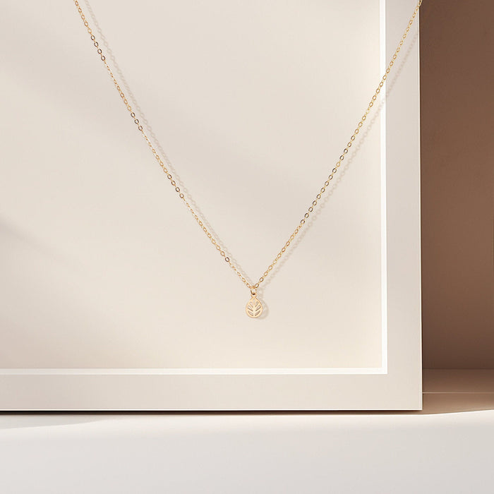 Teardrop Leaf Necklace