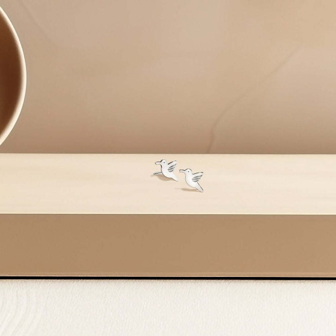 Dainty Hummingbird Stud Earrings