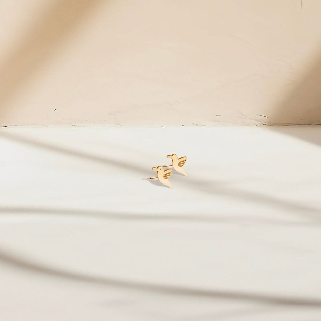 Dainty Hummingbird Stud Earrings