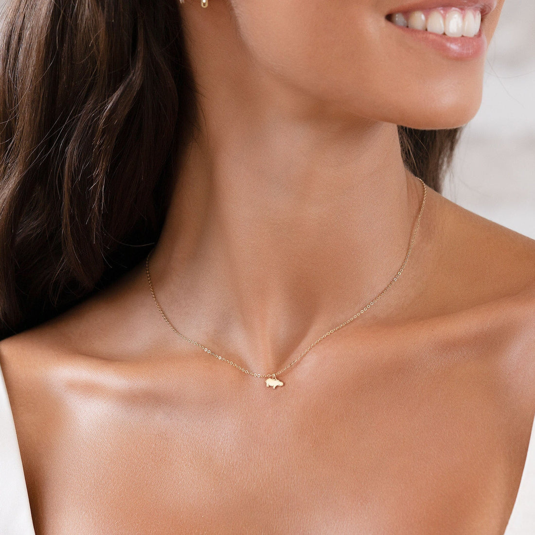Hippo Necklace Whimsical