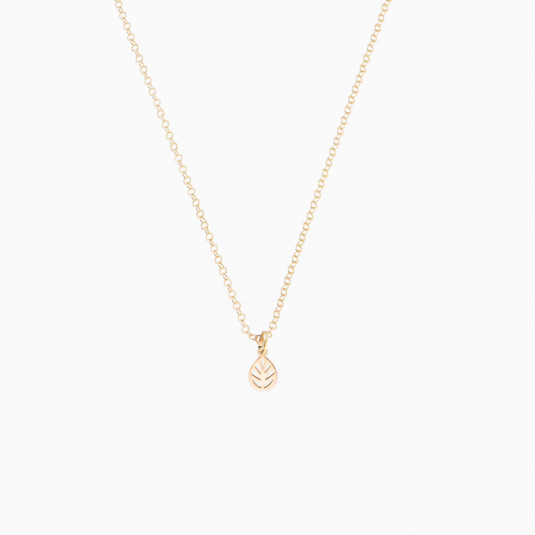 Teardrop Leaf Necklace