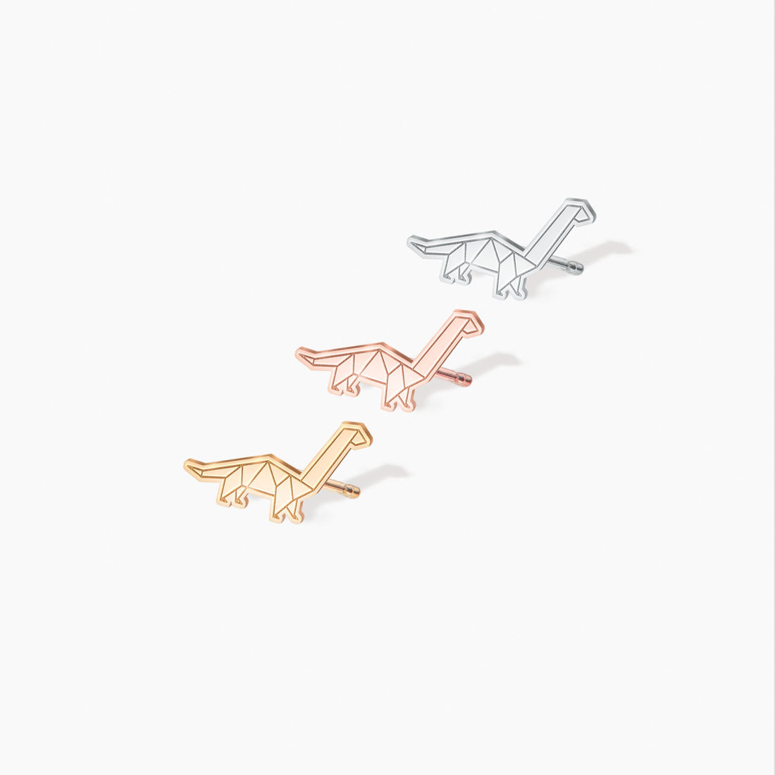 Origami Apatosaurus Earring