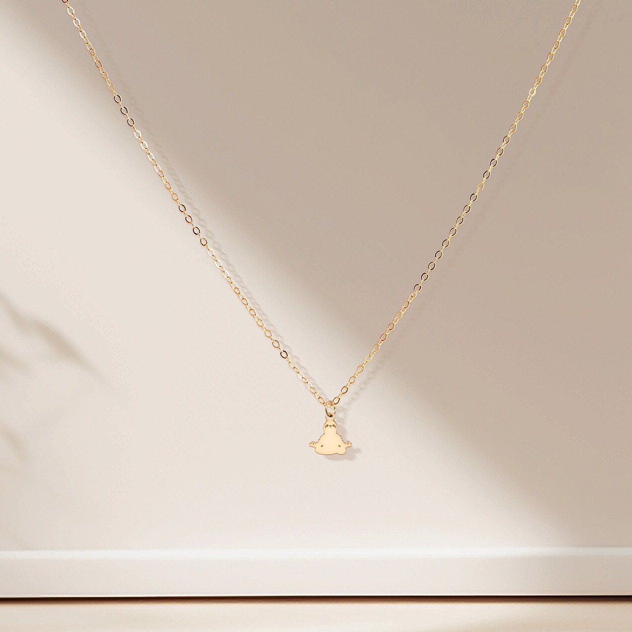 Sloth Yoga Pendant Necklace