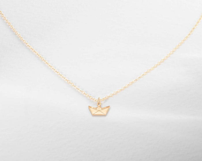 Paper Boat Necklace