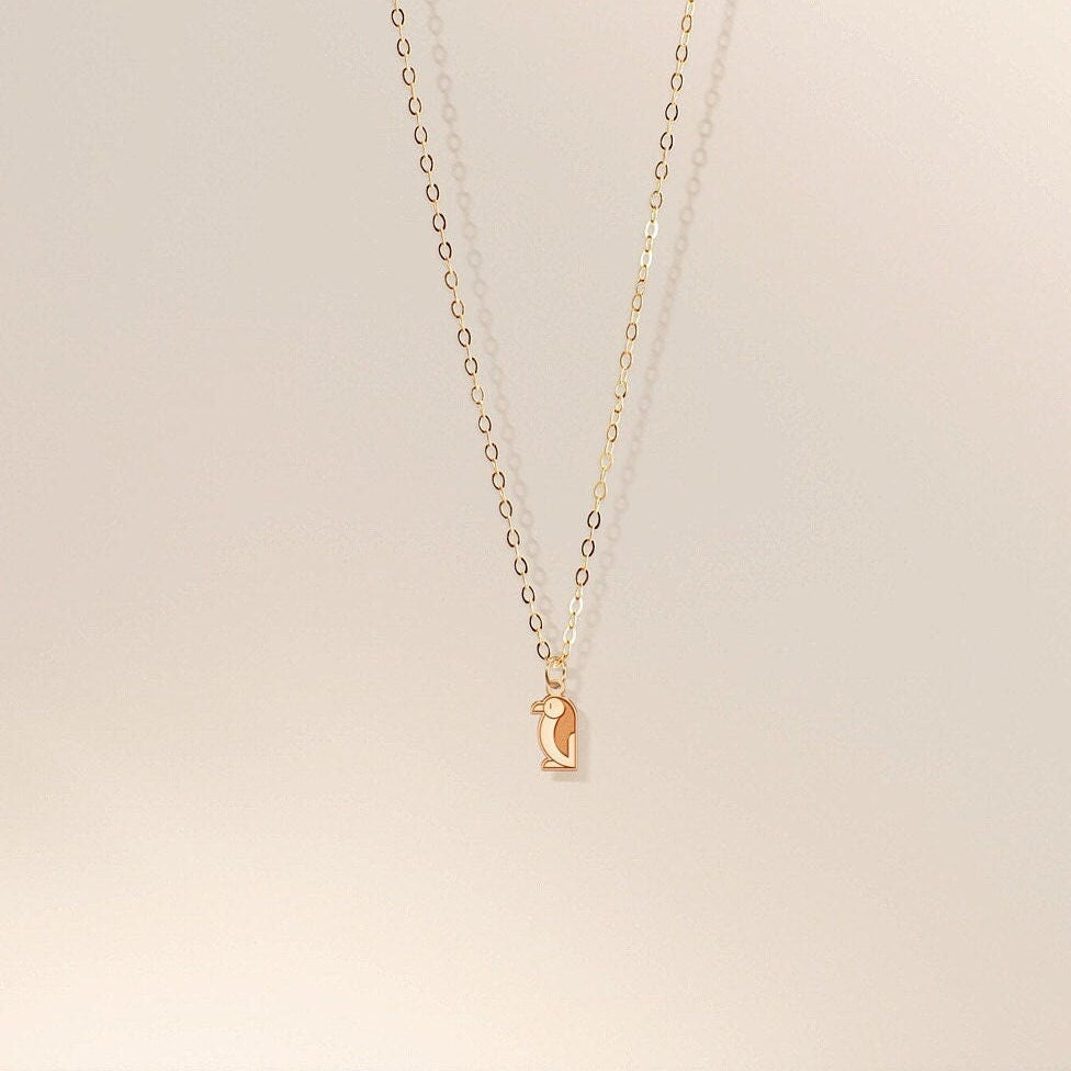 Penguin Necklace Whimsical